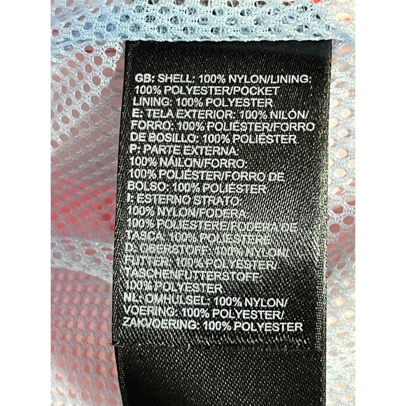 The North Face Boys DryVent Hooded Windbreaker Jacket Orange Navy XL 18 20 - Picture 11 of 12